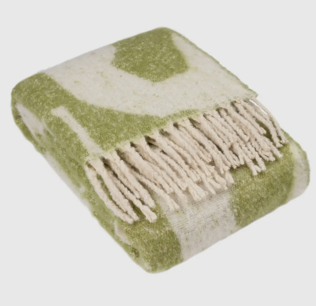 Meta Throw Oliv 130×180 cm