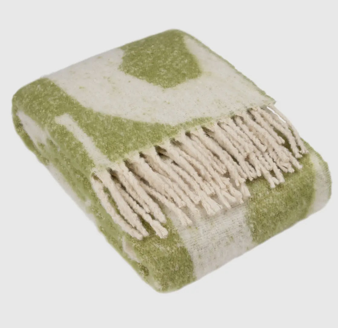 Meta Throw Oliv 130×180 cm