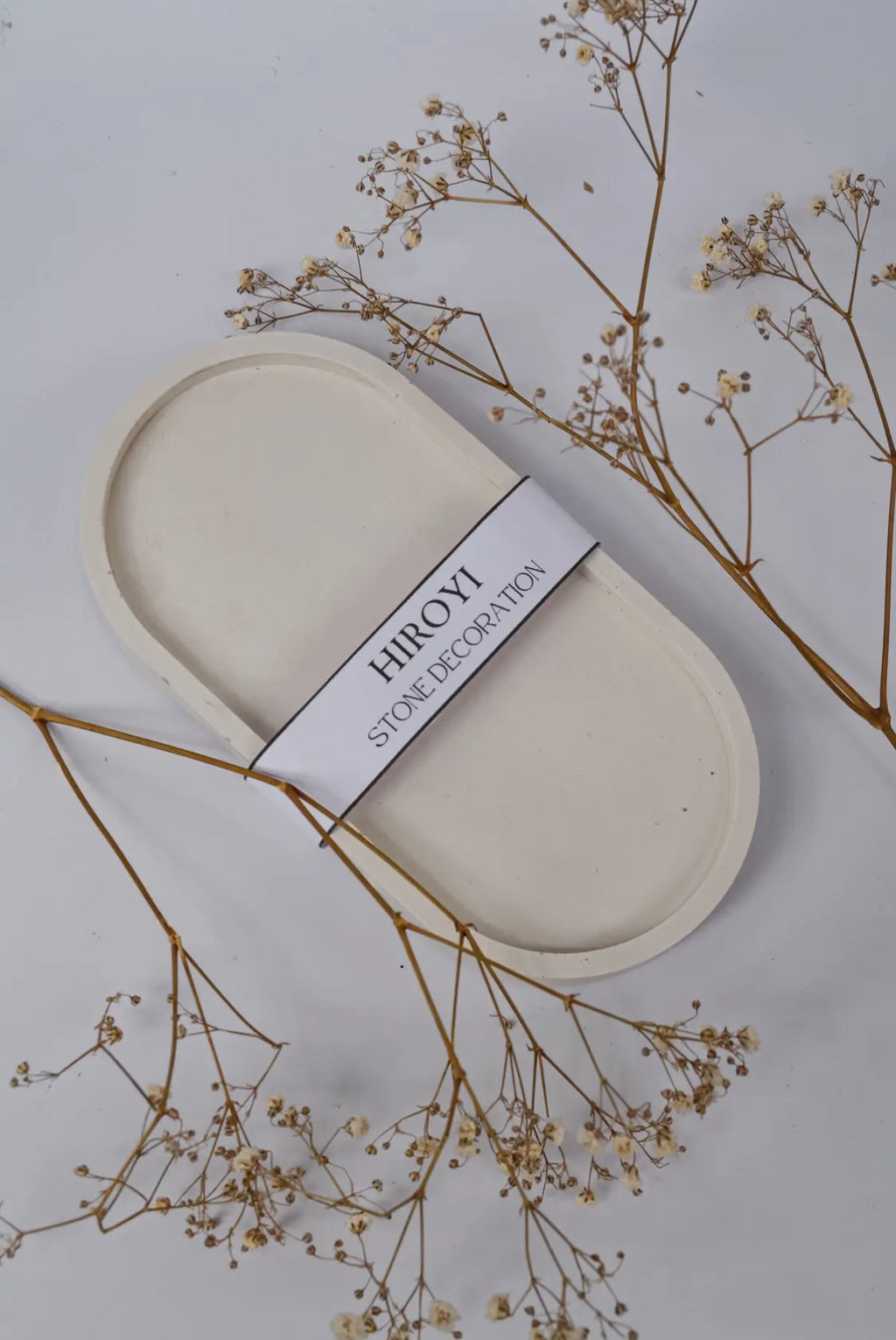 Neutrales Steintablett