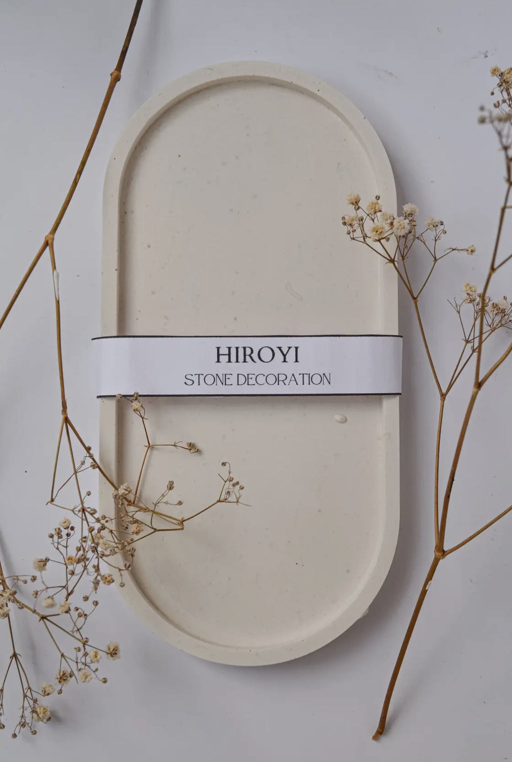 Neutrales Steintablett