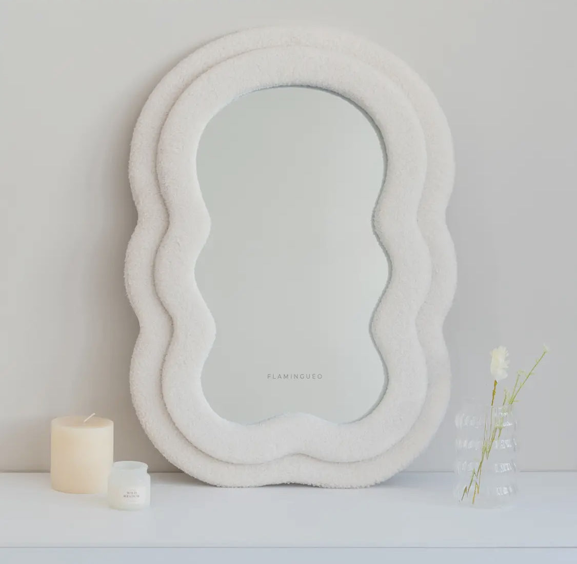 Kleiner gewellter Fleecespiegel